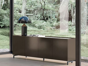 LEAF - Melamine-faced chipboard sideboard with doors _ Febal Casa